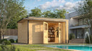 Weka Gartenhaus Amberley, 400x400, Naturbelassen