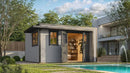 Weka Gartenhaus Amberley, 400x400, grau/anthrazit
