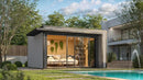 Weka Gartenhaus Amberley, 400x400, grau/anthrazit