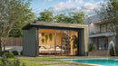 Weka Gartenhaus Amberley, 400x400, grüngrau/anthrazit