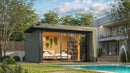 Weka Gartenhaus Amberley, 400x400, grüngrau/anthrazit