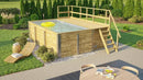 Weka Gartenpool Siarago 595, 416x309, Folie Grau, mit Filteranlage