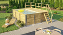 Weka Gartenpool Siarago 595, 416x309, Folie Mosaik-Sand, mit Filteranlage