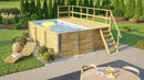Weka Gartenpool Siarago 595, 416x309, Folie Mosaik-Blau, mit Filteranlage