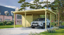 Weka Carport 607, 478x389, Grün imprägniert