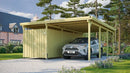 Weka Carport 607, 478x579, Grün imprägniert