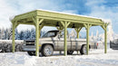Weka Carport 609, 294x591, Grün imprägniert