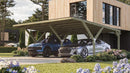 Weka Carport 612, 588x362, Grün imprägniert