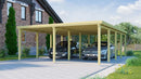 Weka Carport 618, 576x784, Grün imprägniert