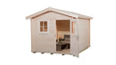 Weka Gartenhaus Blumberg 106, 250x250, Naturbelassen