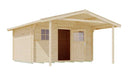 Weka Gartenhaus Blumberg 110, 380x500, Naturbelassen