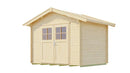 Weka Gartenhaus Blumberg 112, 300x250, Naturbelassen