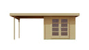Weka Gartenhaus Marlo 126, 590x241, Naturbelassen