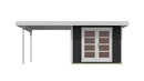 Weka Gartenhaus Marlo 126, 590x241, Anthrazit