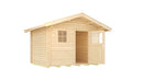 Weka Gartenhaus Blumberg 131, 300x250, Naturbelassen