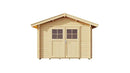 Weka Gartenhaus Blumberg 132, 300x250, Naturbelassen