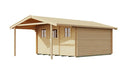 Weka Gartenhaus Blumberg 135, 380x580, Naturbelassen