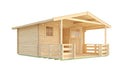 Weka Gartenhaus Blumberg 135, 380x580, Naturbelassen