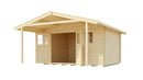 Weka Gartenhaus Blumberg 136, 380x580, Naturbelassen