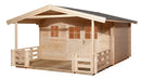 Weka Gartenhaus Blumberg 136, 380x580, Naturbelassen
