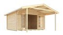 Weka Weekendhaus Bornio 137, 380x500, Naturbelassen