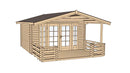 Weka Weekendhaus Bornio 137, 380x500, Naturbelassen
