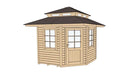 Weka Gartenhaus Waroona 149, 238x238, Naturbelassen