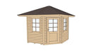 Weka Gartenhaus Waroona 149, 298x298, Naturbelassen