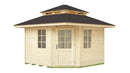 Weka Gartenhaus Waroona 149, 298x298, Naturbelassen