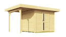 Weka Gartenhaus Kingston 172, 382x241, Naturbelassen