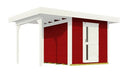 Weka Gartenhaus Kingston 172, 382x241, Schwedenrot