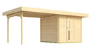 Weka Gartenhaus Softline Kingston 172, 530x301, Naturbelassen