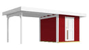 Weka Gartenhaus Softline Kingston 172, 530x301, Schwedenrot