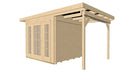 Weka Gartenhaus Melton 172, 590x299, Naturbelassen