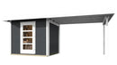 Weka Gartenhaus Kingston wekaLine 172, 590x301, Anthrazit