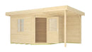 Weka Gartenhaus Winton 213, 396x238, Naturbelassen