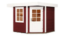 Weka Gartenhaus Winton 213, 238x238, Schwedenrot
