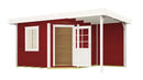 Weka Gartenhaus Winton 213, 396x238, Schwedenrot