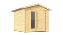 Weka Gartenhaus Blackmount 224, 235x209, Naturbelassen
