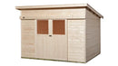 Weka Schiebetürhaus Stockton 225, 295x215, Naturbelassen