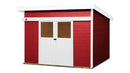 Weka Schiebetürhaus Stockton 225, 295x215, Schwedenrot