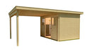 Weka Schiebetürhaus Stockton 225, 590x299, Naturbelassen