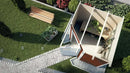 Weka Gartenhaus Blackmount Angle 229, 209x205, Schwedenrot