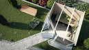 Weka Gartenhaus Blackmount Angle 229, 209x205, Carbongrau