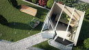 Weka Gartenhaus Blackmount Angle 229, 209x205, Anthrazit