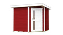 Weka Gartenhaus Blackmount Angle 229, 239x235, Schwedenrot
