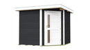 Weka Gartenhaus Blackmount Angle 229, 239x235, Anthrazit
