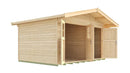 Weka Gartenhaus Blackmount 261, 401x235, Naturbelassen