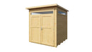 Weka Gartenhaus Limmen 265, 235x239, Naturbelassen