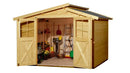 Weka Gartenhaus Blackmount 323, 299x250, Eiche hell lasiert